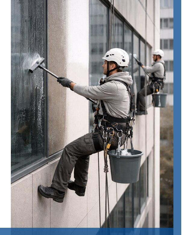 Мойка фасадов зданий в Искитиме под ключ от 357 р. | ВЫСОТНИК-Скм