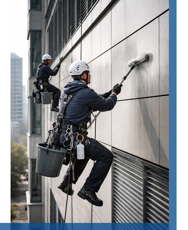 Мойка вентилируемого фасада в Искитиме от 255 р. | ВЫСОТНИК-Скм