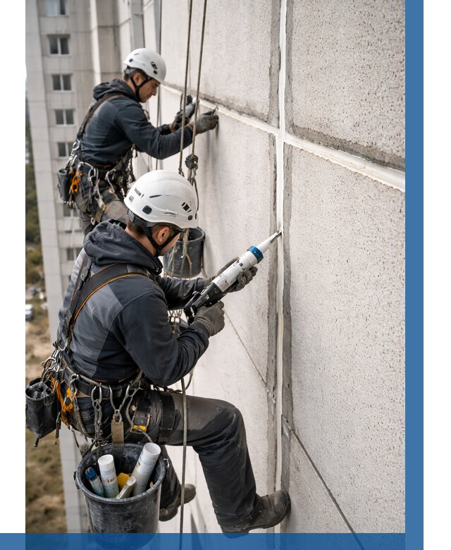Герметизация межпанельных швов в Искитиме от 713 р. | ВЫСОТНИК-Скм