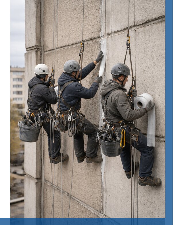 Ремонт межпанельных швов в Искитиме от 764 р. | ВЫСОТНИК-Скм