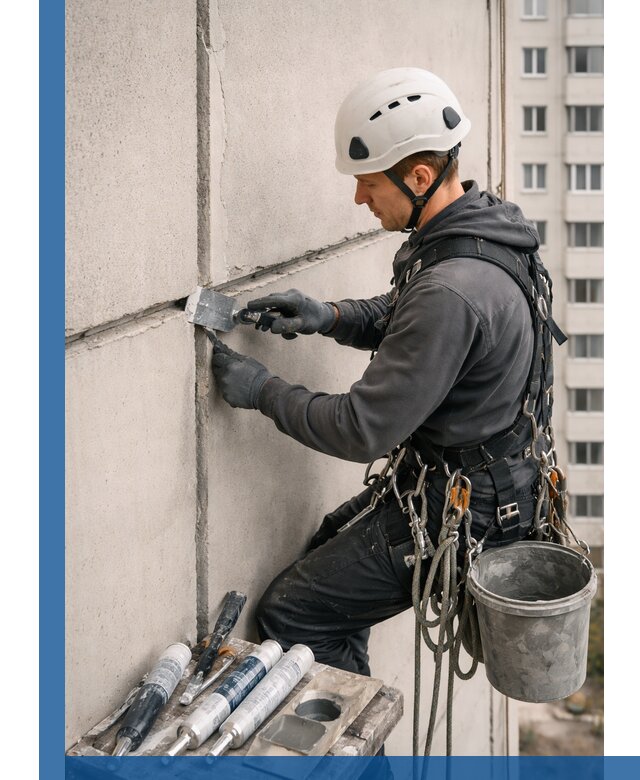 Ремонт межпанельных швов в Искитиме герметизация и восстановление