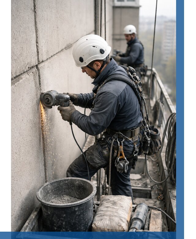 Штробление межпанельных швов в Искитиме от 1223 р. | ВЫСОТНИК-Скм