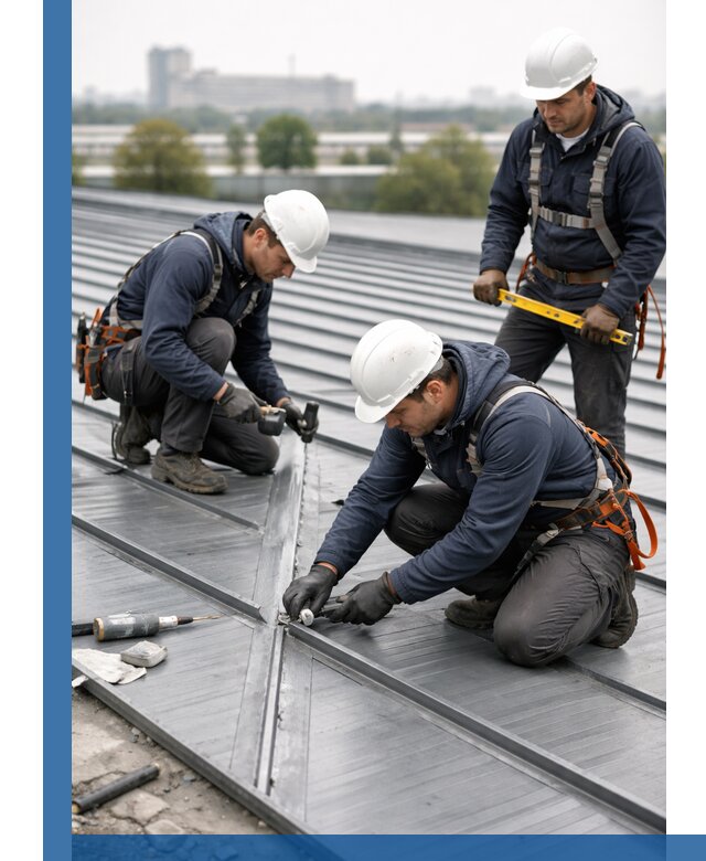 Ремонт фальцевой кровли в Искитиме срочно и качественно