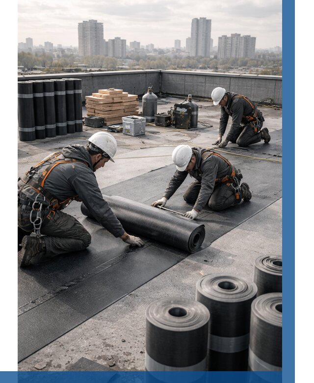 Монтаж мягкой кровли под ключ в Искитиме от 459 р. | ВЫСОТНИК-Скм