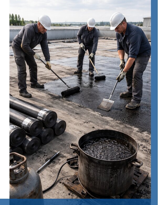 Гидроизоляция кровли мастикой в Искитиме от 612 р. | ВЫСОТНИК-Скм