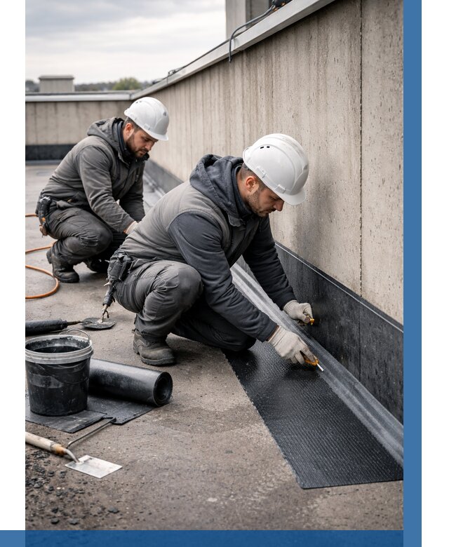 Гидроизоляция примыканий на кровле в Искитиме от 917 р. | ВЫСОТНИК-Скм