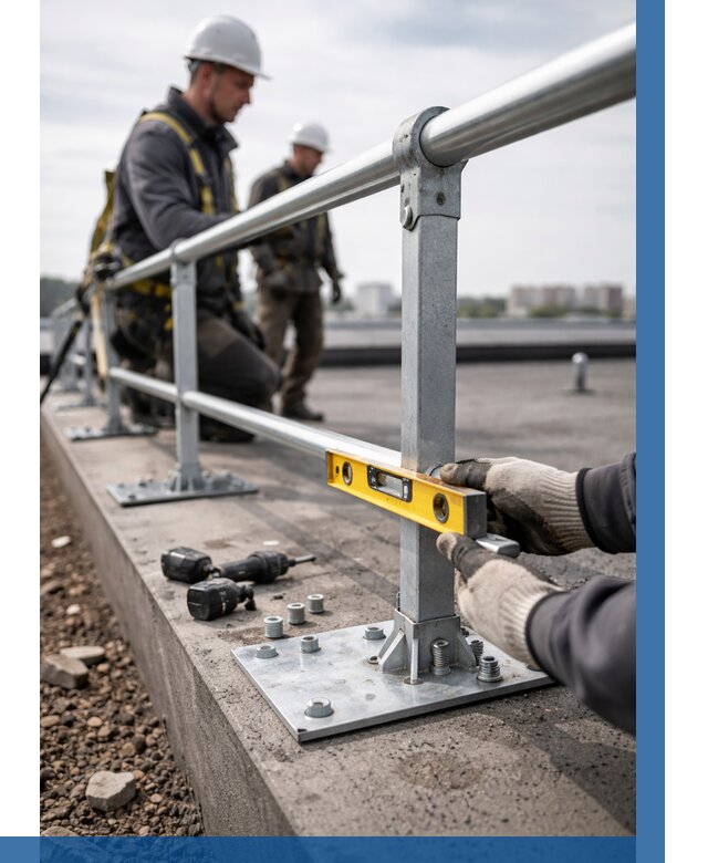 Монтаж кровельного ограждения в Искитиме от 1223 р. | ВЫСОТНИК-Скм