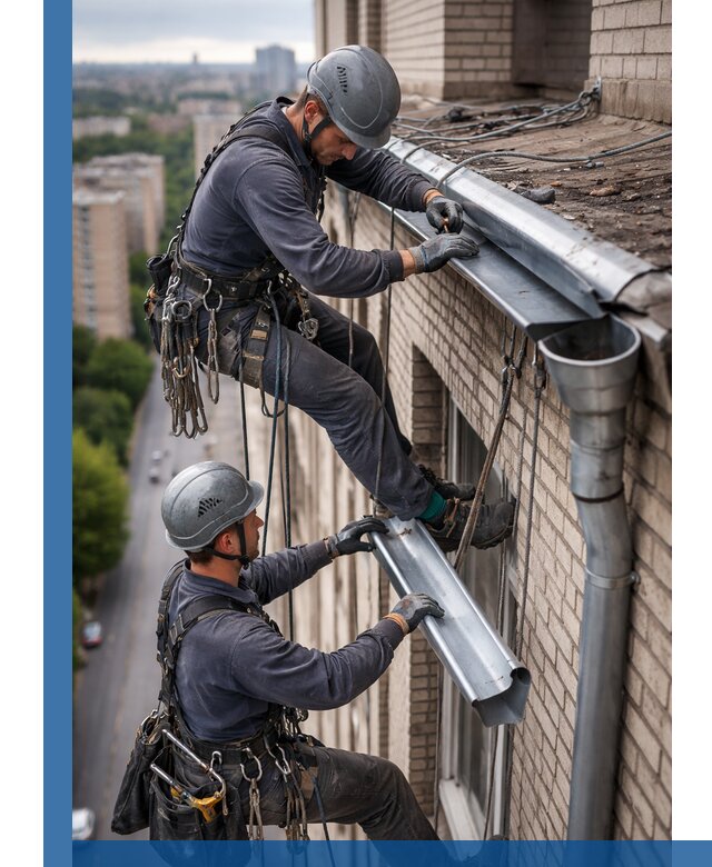 Ремонт водосточных желобов в Искитиме, быстро и качественно