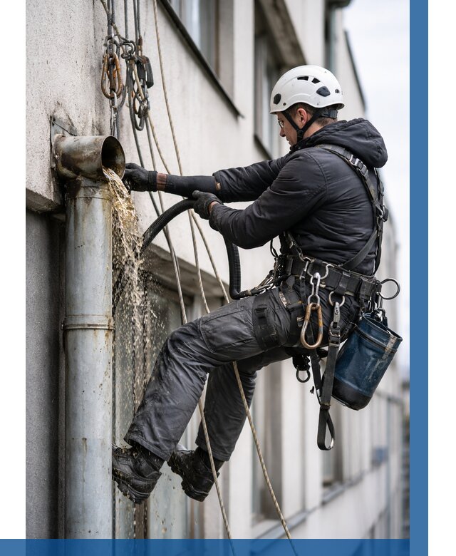 Прочистка водосточных труб в Искитиме от 3567 р. | ВЫСОТНИК-Скм