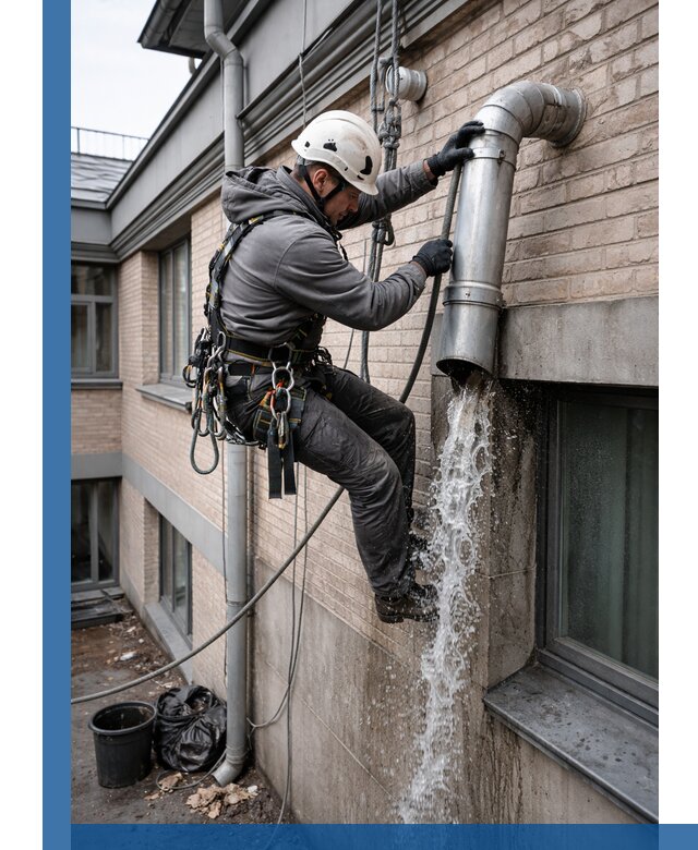 Профессиональная прочистка водосточных труб в Искитиме с гарантией