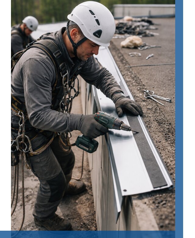 Монтаж капельника на кровле в Искитиме от 306 р. | ВЫСОТНИК-Скм