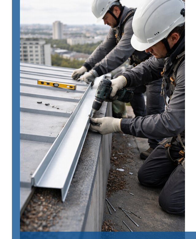 Монтаж капельника на кровле в Искитиме с гарантией качества