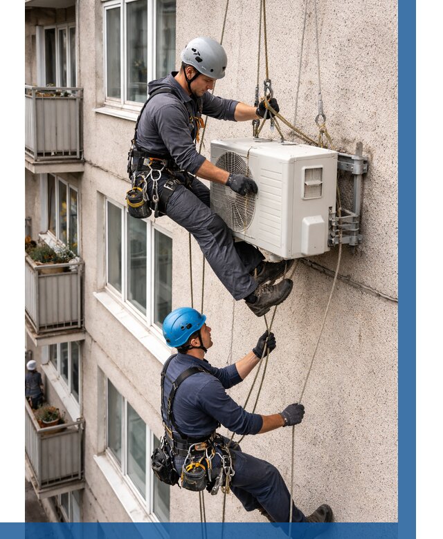 Перенос внешнего блока кондиционера в Искитиме от 9173 р.| ВЫСОТНИК-Скм