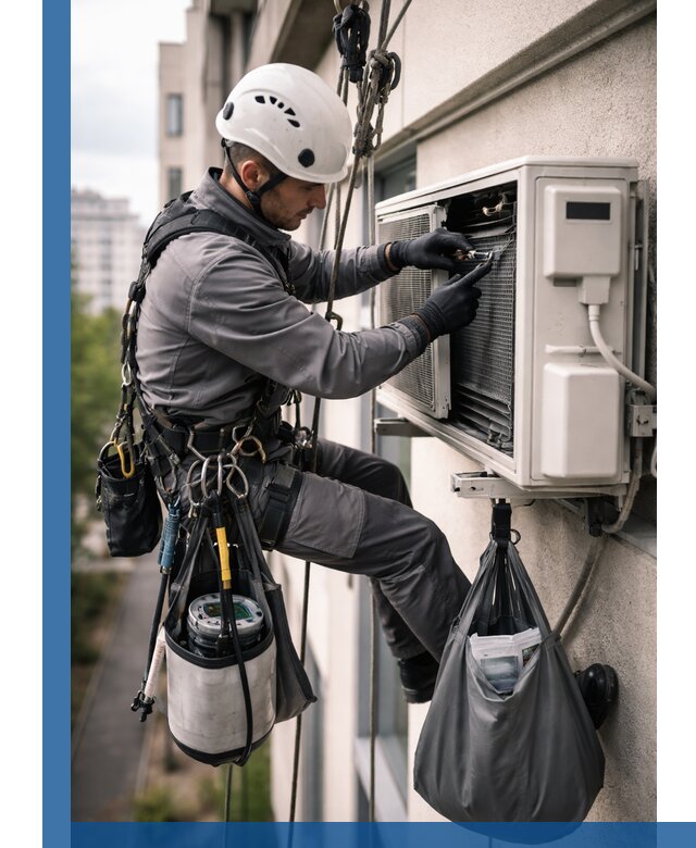 Обслуживание внешнего блока кондиционера в Искитиме профессионально