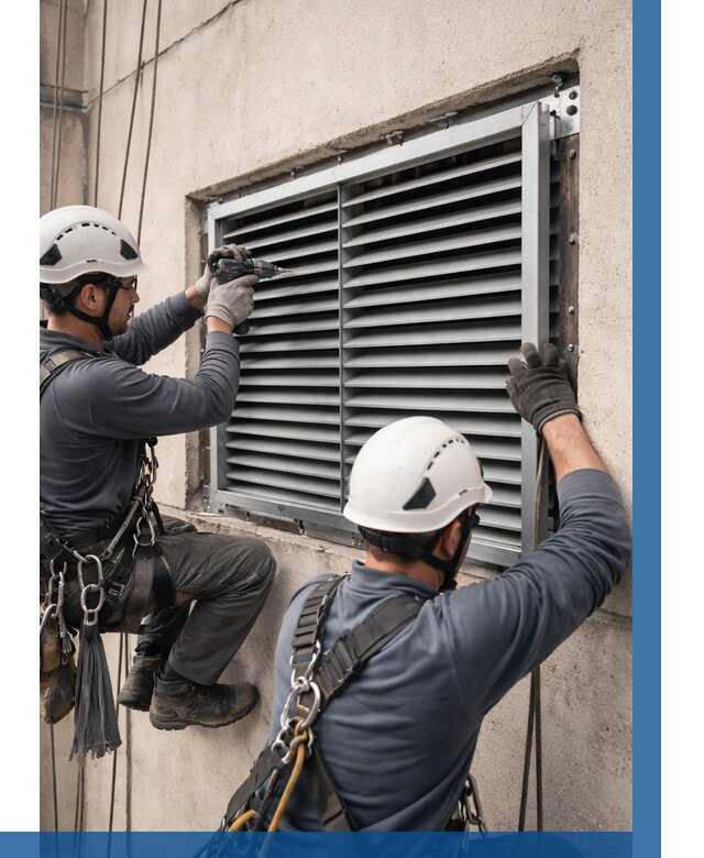 Монтаж вентиляционных решеток в Искитиме от 4586 р. | ВЫСОТНИК-Скм