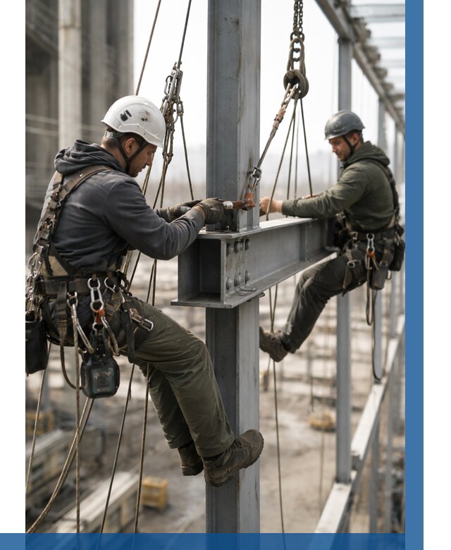 Монтаж металлоконструкций на высоте в Искитиме от 3567 р. | ВЫСОТНИК-Скм