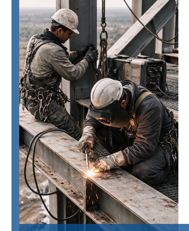 Высотные сварочные работы в Искитиме для промышленных объектов