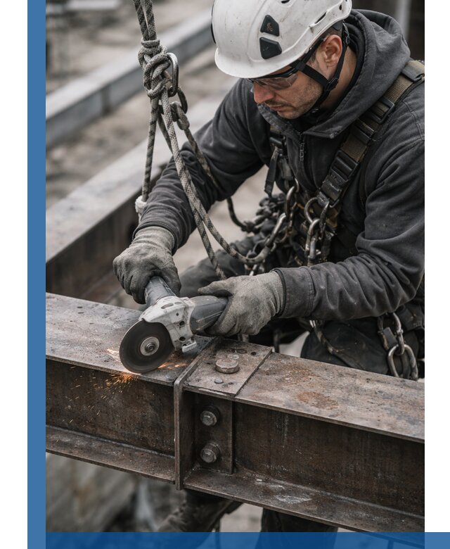 Резка металла на высоте в Искитиме для зданий и конструкций