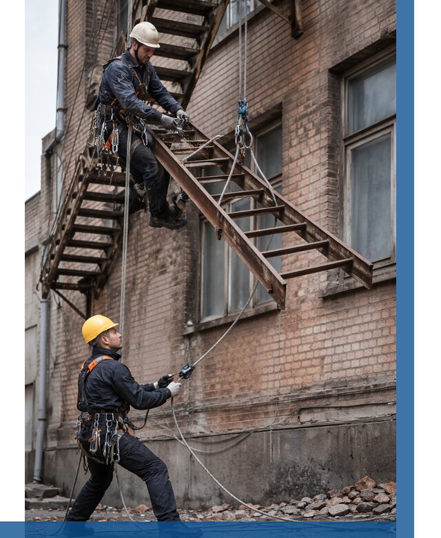 Демонтаж пожарной лестницы в Искитиме от 12230 р. | ВЫСОТНИК-Скм