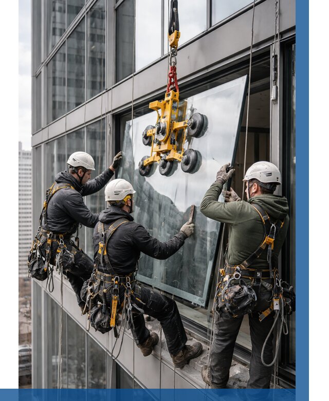 Фасадное остекление зданий под ключ в Искитиме от 10192 р. | ВЫСОТНИК-Скм