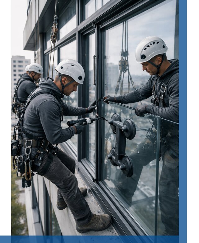 Витражное остекление зданий в Искитиме от 3567 р. | ВЫСОТНИК-Скм