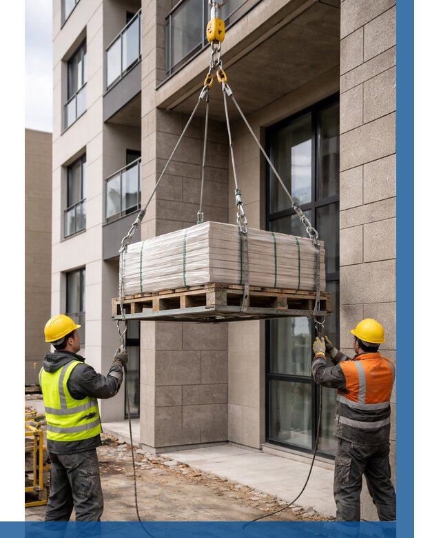 Подъем керамогранита на этаж в Искитиме от 3567 р. | ВЫСОТНИК-Скм