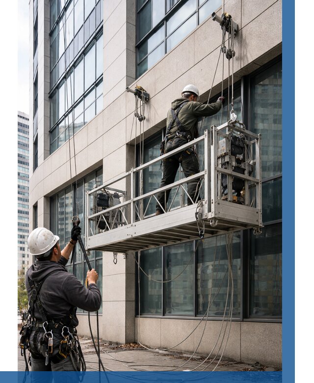 Монтаж и подъем фасадной люльки в Искитиме от 12230 р. | ВЫСОТНИК-Скм