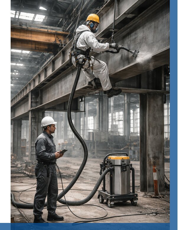 Обеспыливание конструкций в цехе в Искитиме от 4281 р. | ВЫСОТНИК-Скм