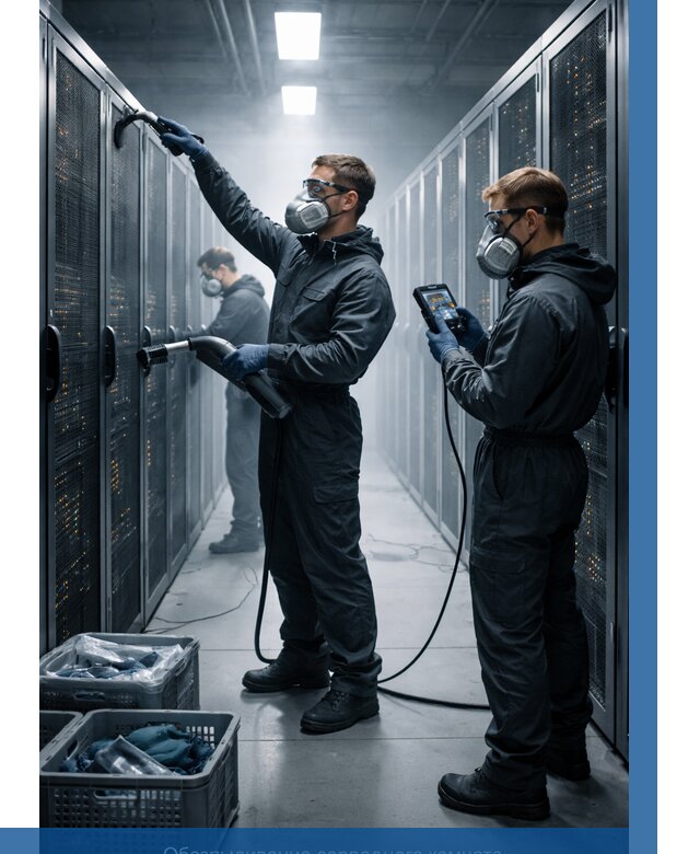 Обеспыливание серверной комнаты в Искитиме от 4586 р. | ВЫСОТНИК-Скм