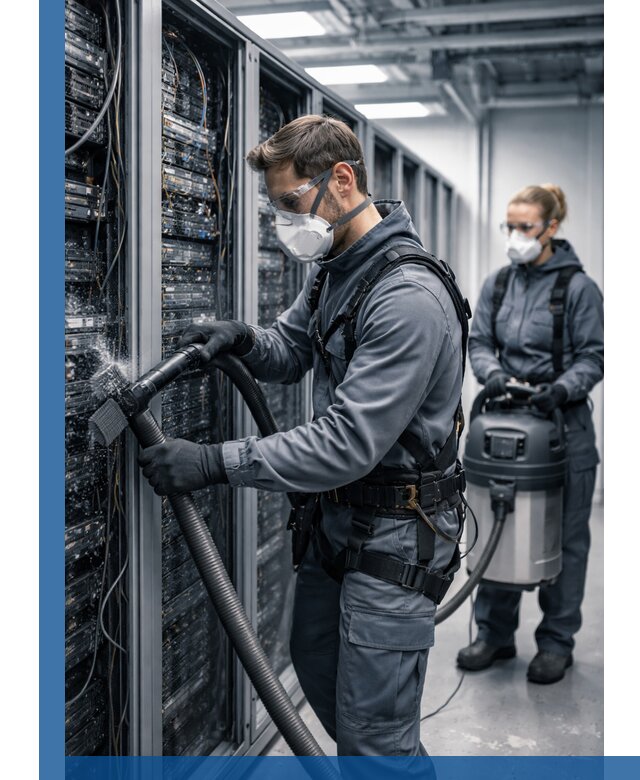 Обеспыливание серверной комнаты в Искитиме, профессиональная очистка