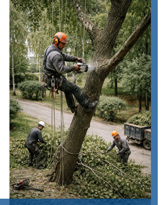 Кронирование деревьев в Искитиме от 6625 р. | ВЫСОТНИК-Скм