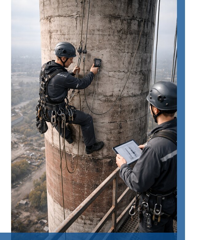 Обследование дымовой трубы в Искитиме от 8154 р. | ВЫСОТНИК-Скм