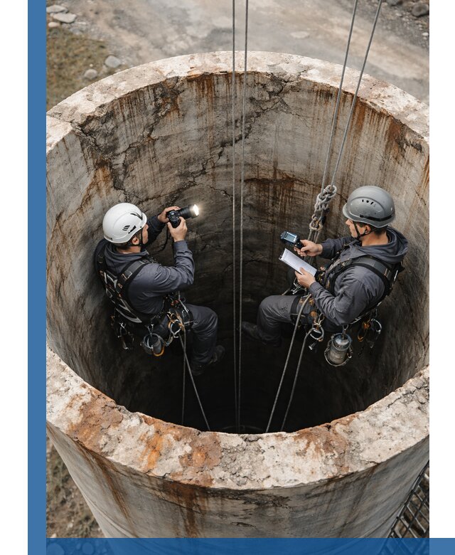 Обследование дымовой трубы: диагностика и оценка состояния в Искитиме