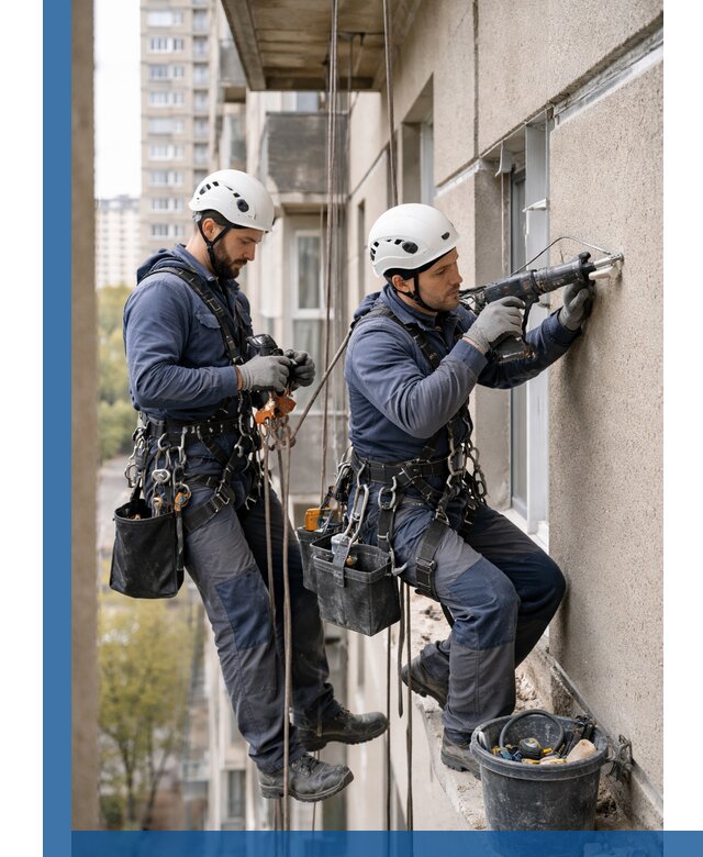 Промышленные альпинисты высотные работы и монтаж в Искитиме